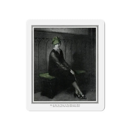 God and the Groceryman (Pt. 3-1), McCalls magazine, July 1927 (Magazine Illustration) Refrigerator Magnet 5 Inch Die-Cut - The Sticker Space