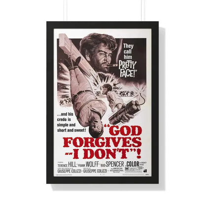 GOD FORGIVES, I DON'T! 1967 - Framed Movie Poster 20" x 30" Black - The Sticker Space