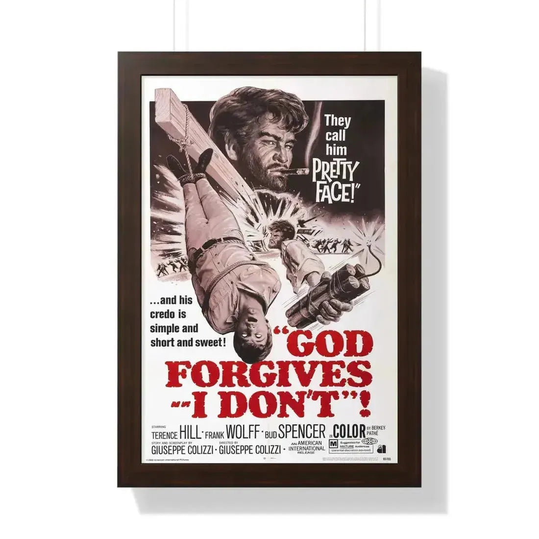 GOD FORGIVES, I DON'T! 1967 - Framed Movie Poster - The Sticker Space