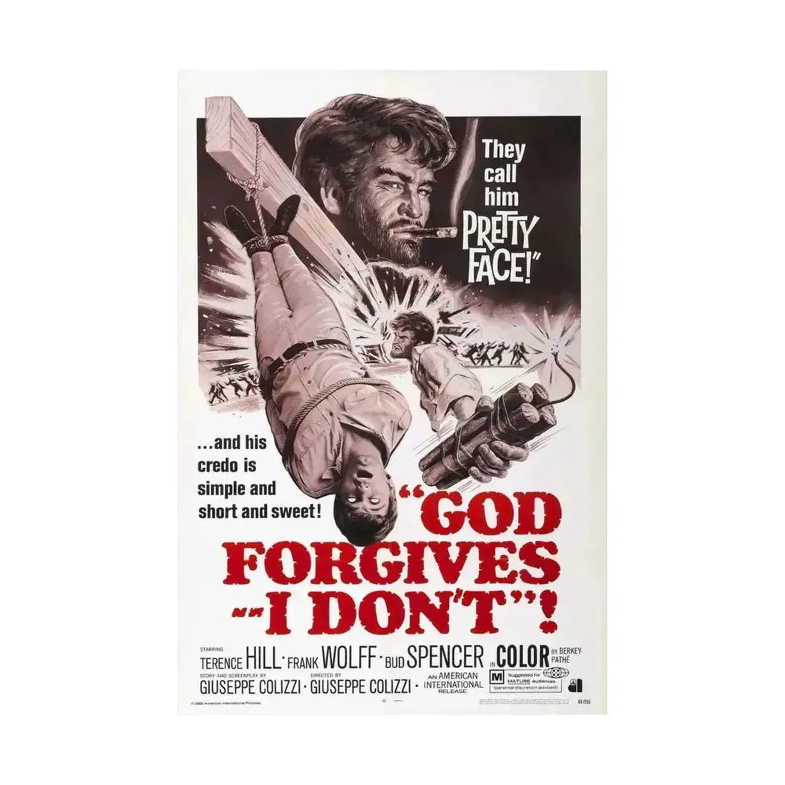 GOD FORGIVES, I DON'T! 1967 - Paper Movie Poster - The Sticker Space