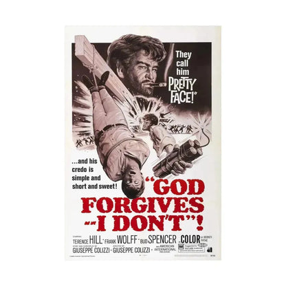 GOD FORGIVES, I DON'T! 1967 - Paper Movie Poster - The Sticker Space