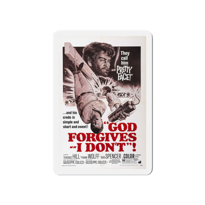 GOD FORGIVES, I DON'T! 1967 Movie Poster - Die-Cut Magnet-6 × 6"-The Sticker Space