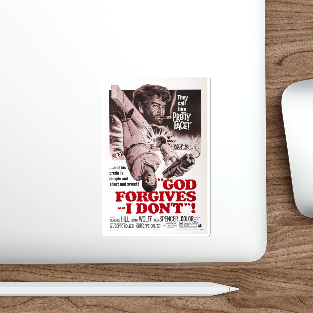 GOD FORGIVES, I DON'T! 1967 Movie Poster STICKER Vinyl Die-Cut Decal-The Sticker Space