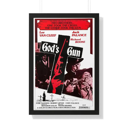 GOD'S GUN 1975 - Framed Movie Poster - The Sticker Space