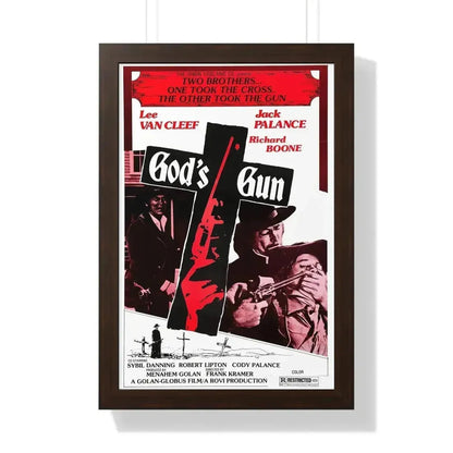 GOD'S GUN 1975 - Framed Movie Poster - The Sticker Space