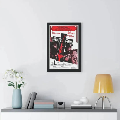 GOD'S GUN 1975 - Framed Movie Poster - The Sticker Space