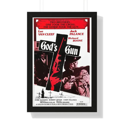GOD'S GUN 1975 - Framed Movie Poster - The Sticker Space