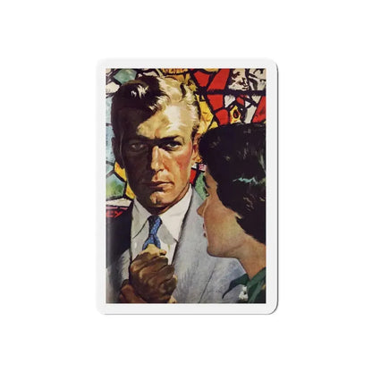 God's Sergeant, Redbook, October 1954 (Magazine Illustration) Refrigerator Magnet 4 Inch Die-Cut - The Sticker Space