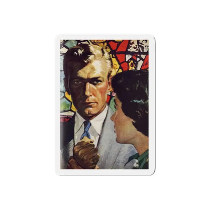 God's Sergeant, Redbook, October 1954 (Magazine Illustration) Refrigerator Magnet 5 Inch Die-Cut - The Sticker Space