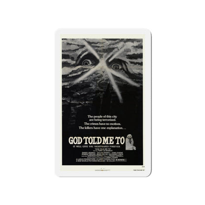 GOD TOLD ME TO 1976 Movie Poster - Die-Cut Magnet-4" x 4"-The Sticker Space