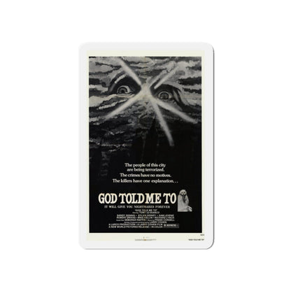 GOD TOLD ME TO 1976 Movie Poster - Die-Cut Magnet-5" x 5"-The Sticker Space