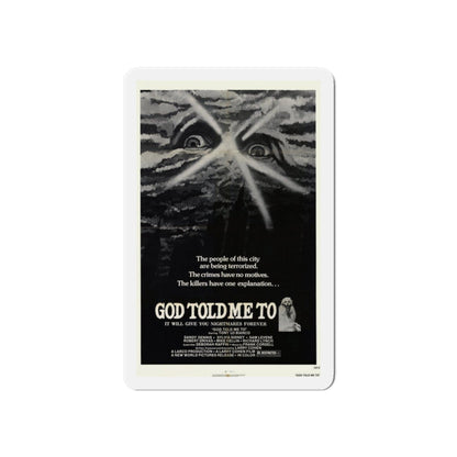 GOD TOLD ME TO 1976 Movie Poster - Die-Cut Magnet-6 × 6"-The Sticker Space