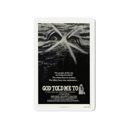 GOD TOLD ME TO 1976 Movie Poster - Refrigerator Magnet 3 Inch - The Sticker Space
