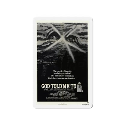 GOD TOLD ME TO 1976 Movie Poster - Refrigerator Magnet 3 Inch - The Sticker Space