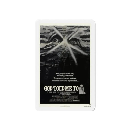 GOD TOLD ME TO 1976 Movie Poster - Refrigerator Magnet 6 Inch - The Sticker Space