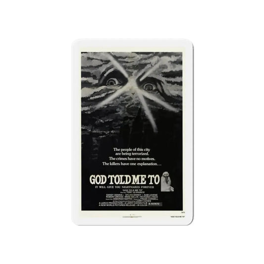GOD TOLD ME TO 1976 Movie Poster - Refrigerator Magnet 6 Inch - The Sticker Space