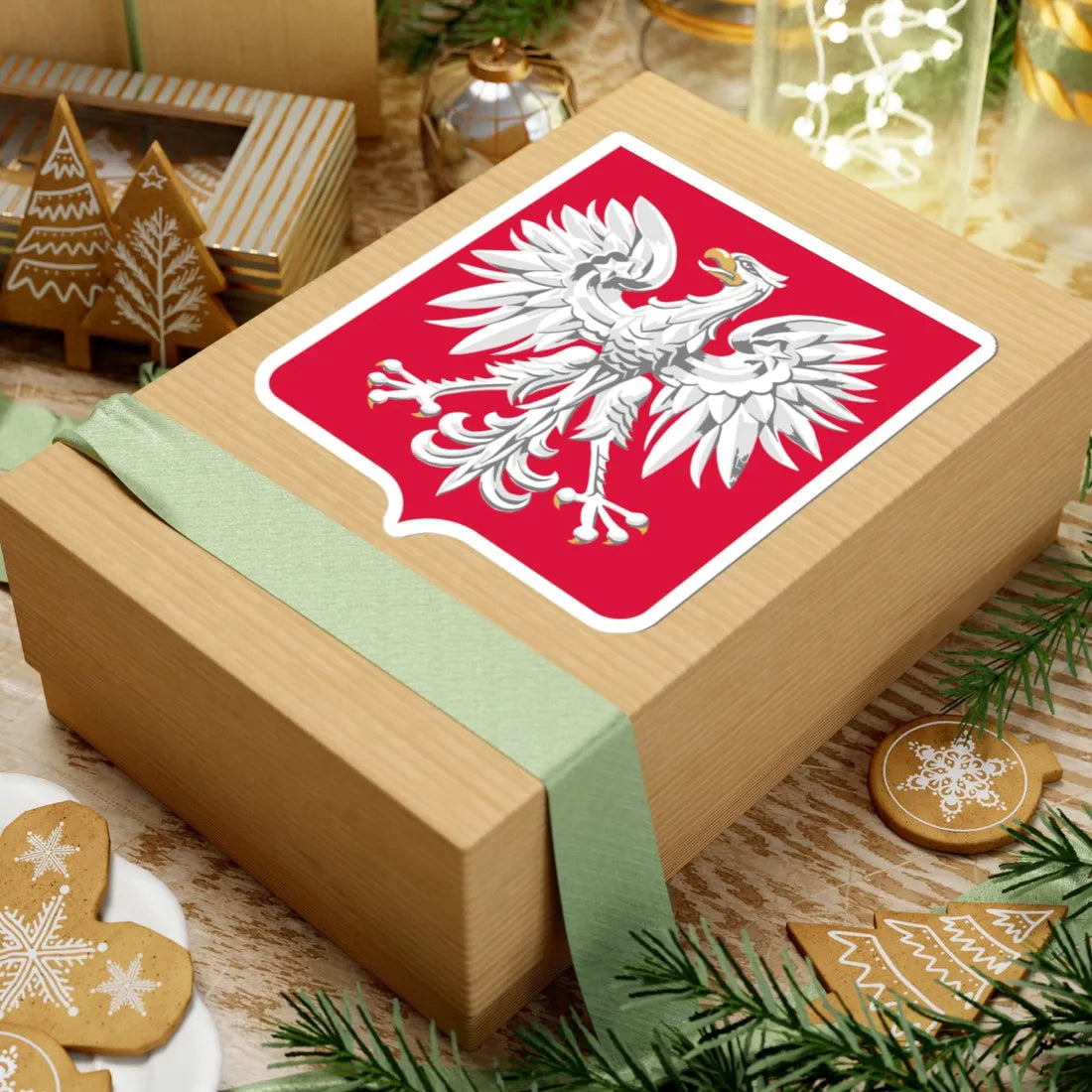 Godło PRL 1980 (Poland) (Coat of Arms) STICKER Vinyl Kiss-Cut Decal - The Sticker Space