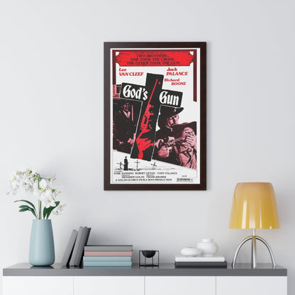 GOD'S GUN 1975 - Framed Movie Poster-The Sticker Space