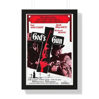 GOD'S GUN 1975 - Framed Movie Poster-16″ x 24″-The Sticker Space