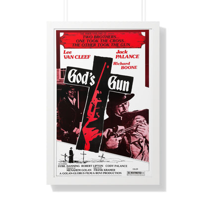 GOD'S GUN 1975 - Framed Movie Poster-20" x 30"-The Sticker Space