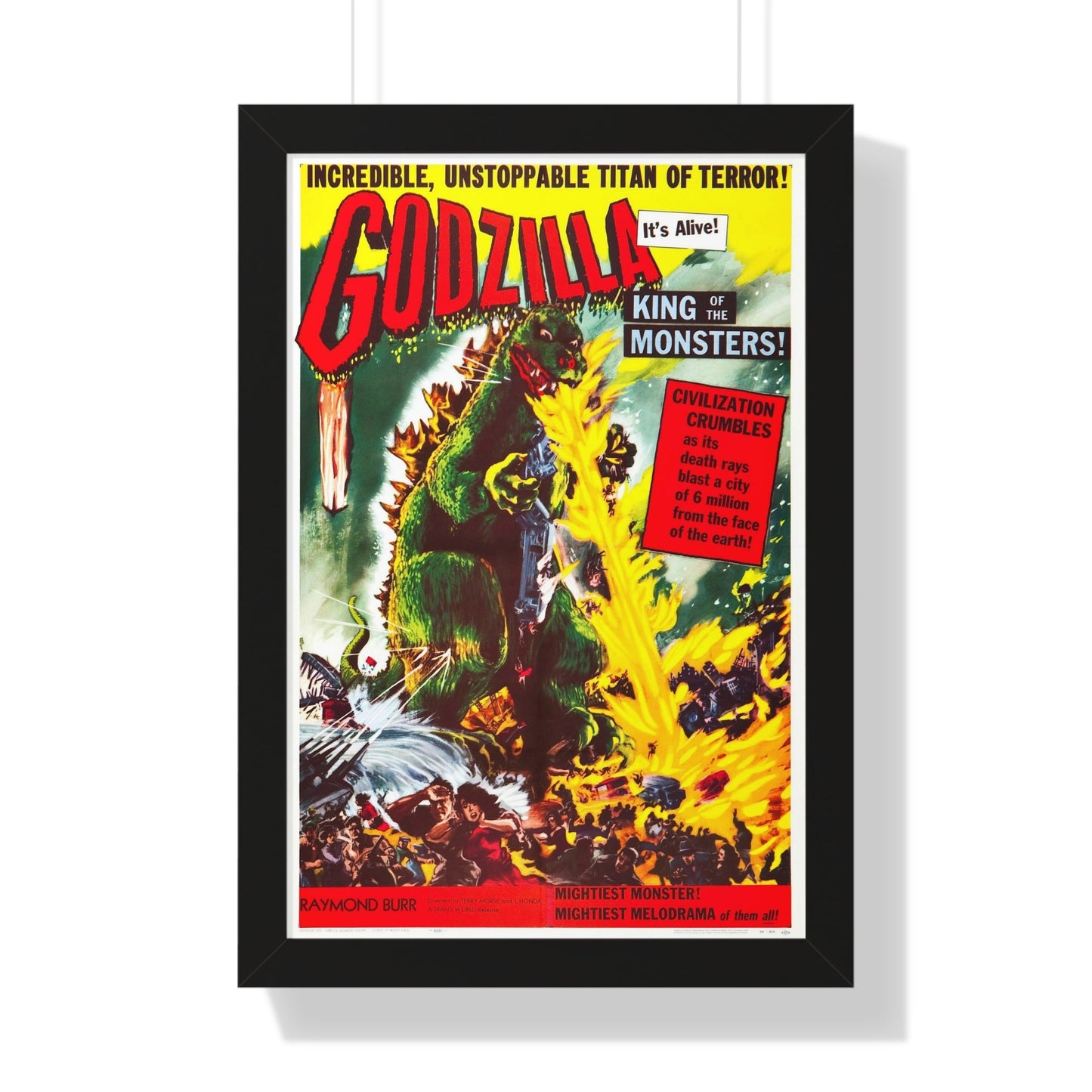 GODZILLA 1954 - Framed Movie Poster-16″ x 24″-The Sticker Space