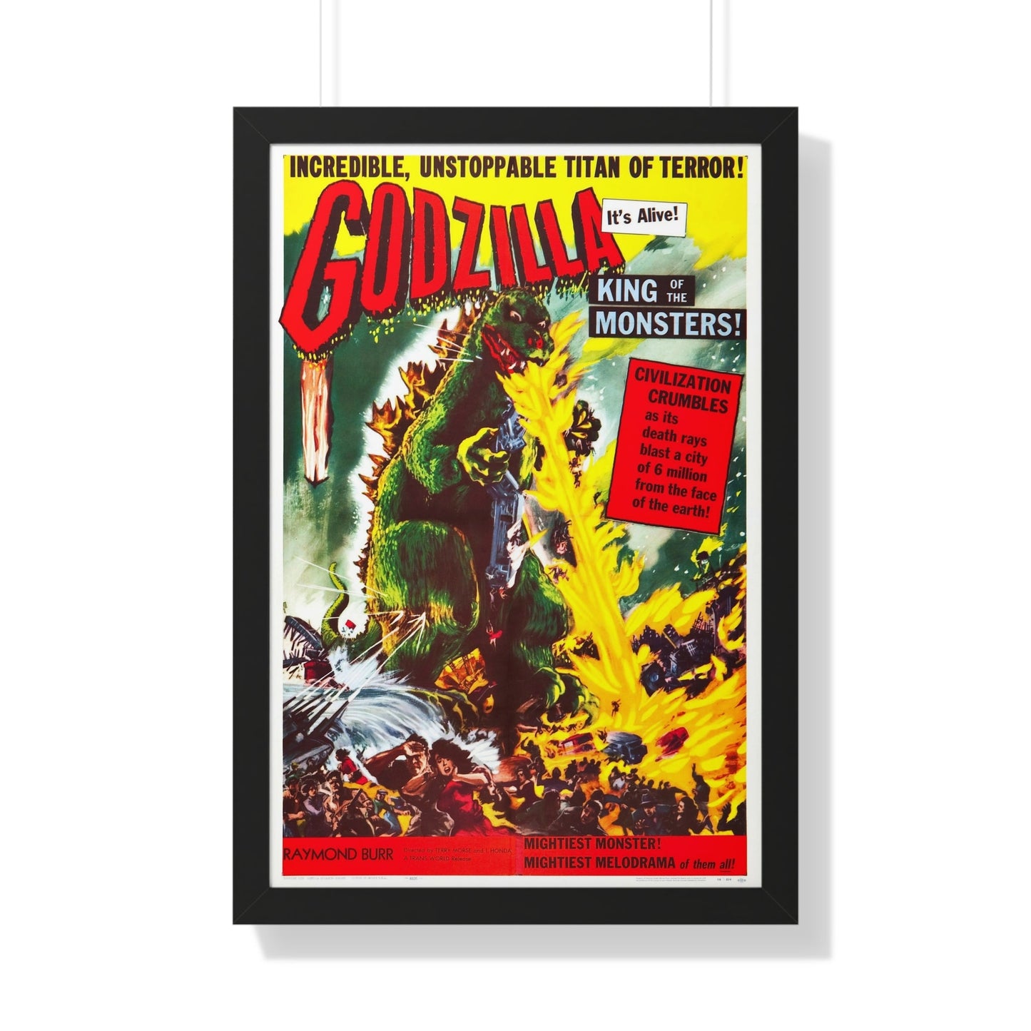 GODZILLA 1954 - Framed Movie Poster-20" x 30"-The Sticker Space