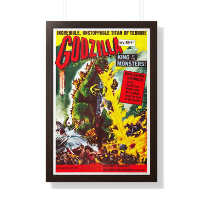 GODZILLA 1954 - Framed Movie Poster-20" x 30"-The Sticker Space