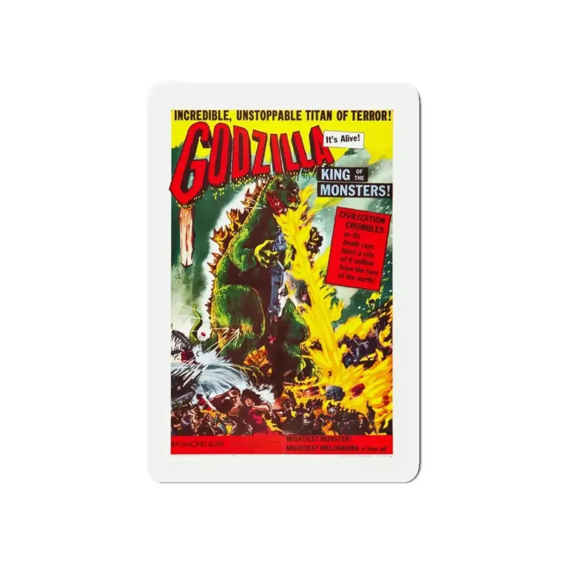 GODZILLA 1954 Movie Poster - Refrigerator Magnet - The Sticker Space