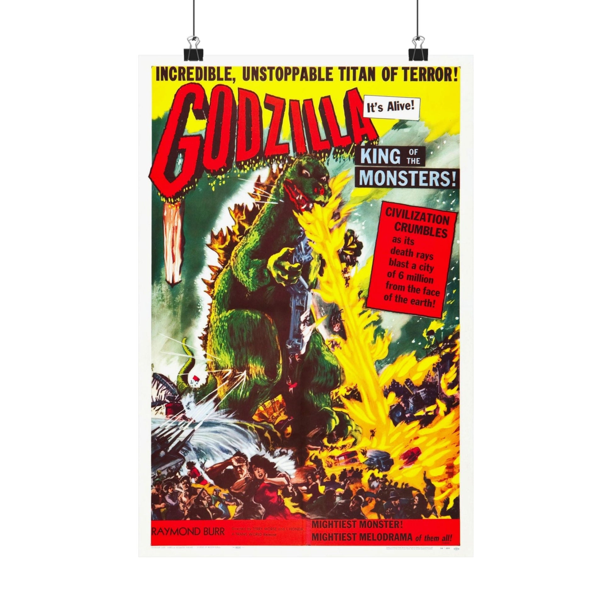 GODZILLA 1954 - Paper Movie Poster-12″ x 18″-The Sticker Space