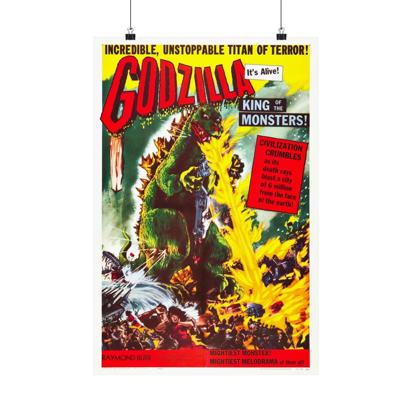 GODZILLA 1954 - Paper Movie Poster-16″ x 24″-The Sticker Space