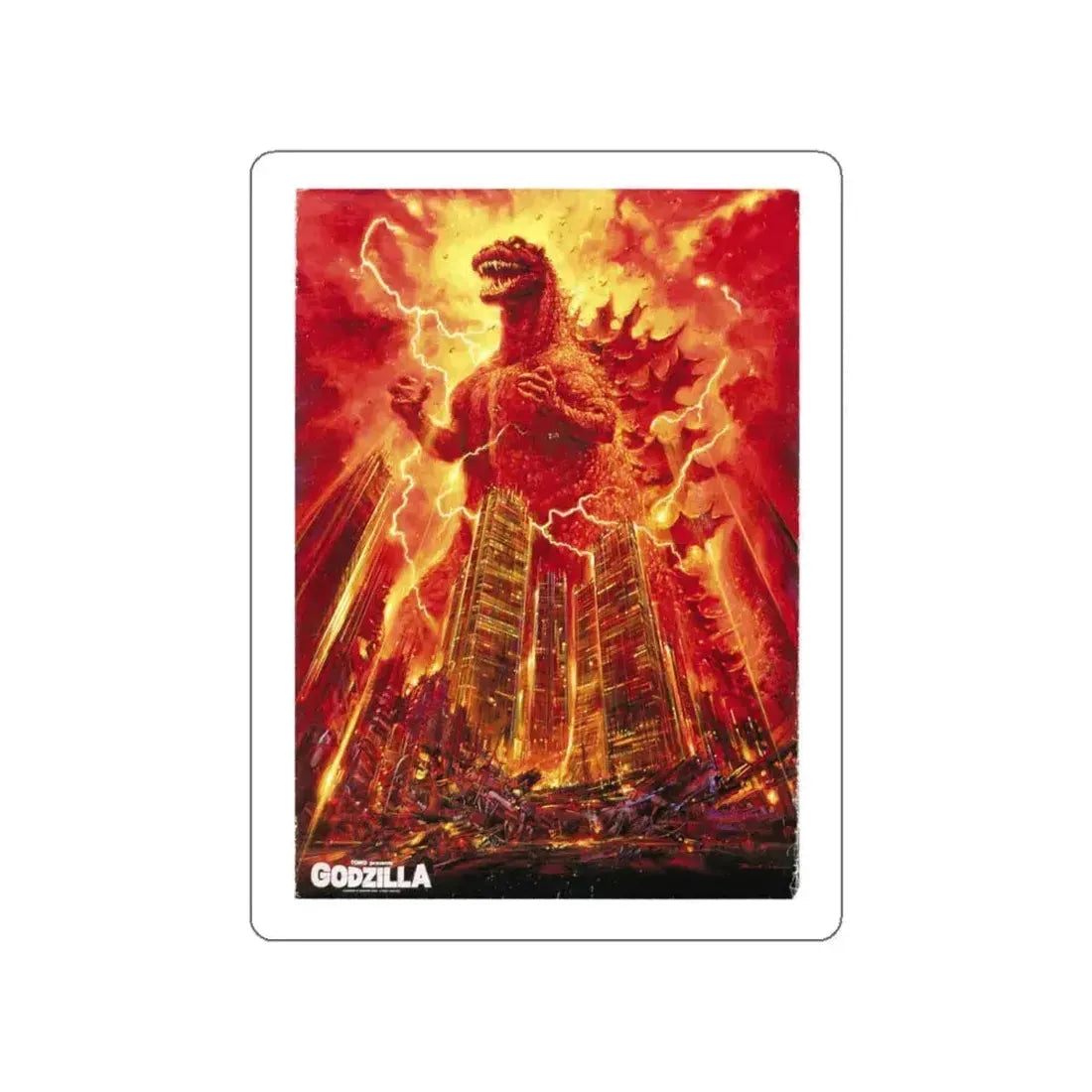 GODZILLA 1984 Movie Poster STICKER Vinyl Die-Cut Decal 6 Inch - The Sticker Space