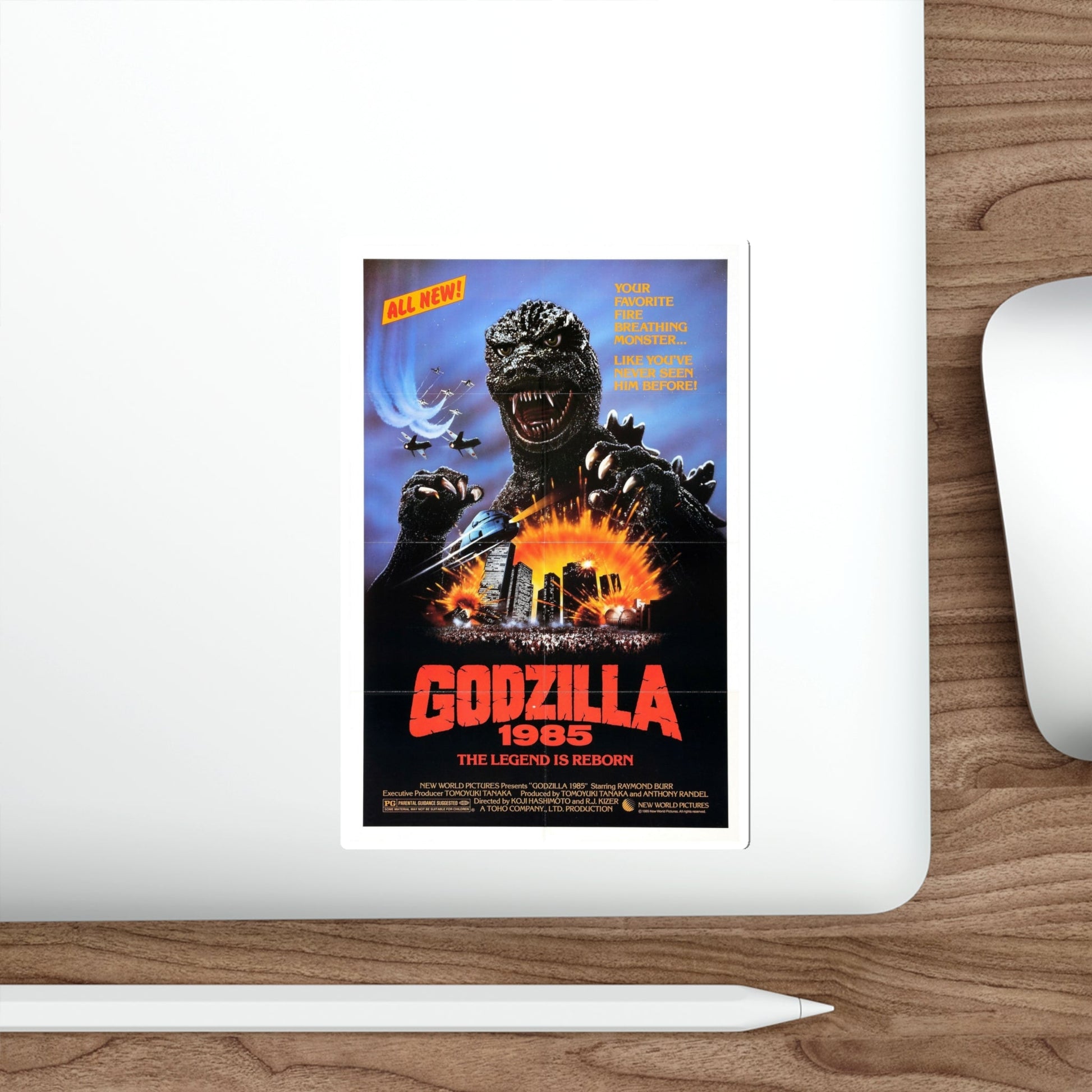 Godzilla 1985 1985 Movie Poster STICKER Vinyl Die-Cut Decal-The Sticker Space