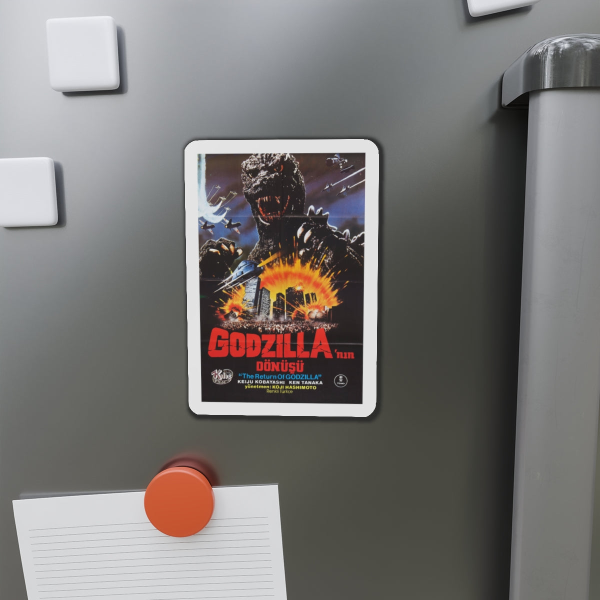 GODZILLA 1985 (3) Movie Poster - Die-Cut Magnet-The Sticker Space