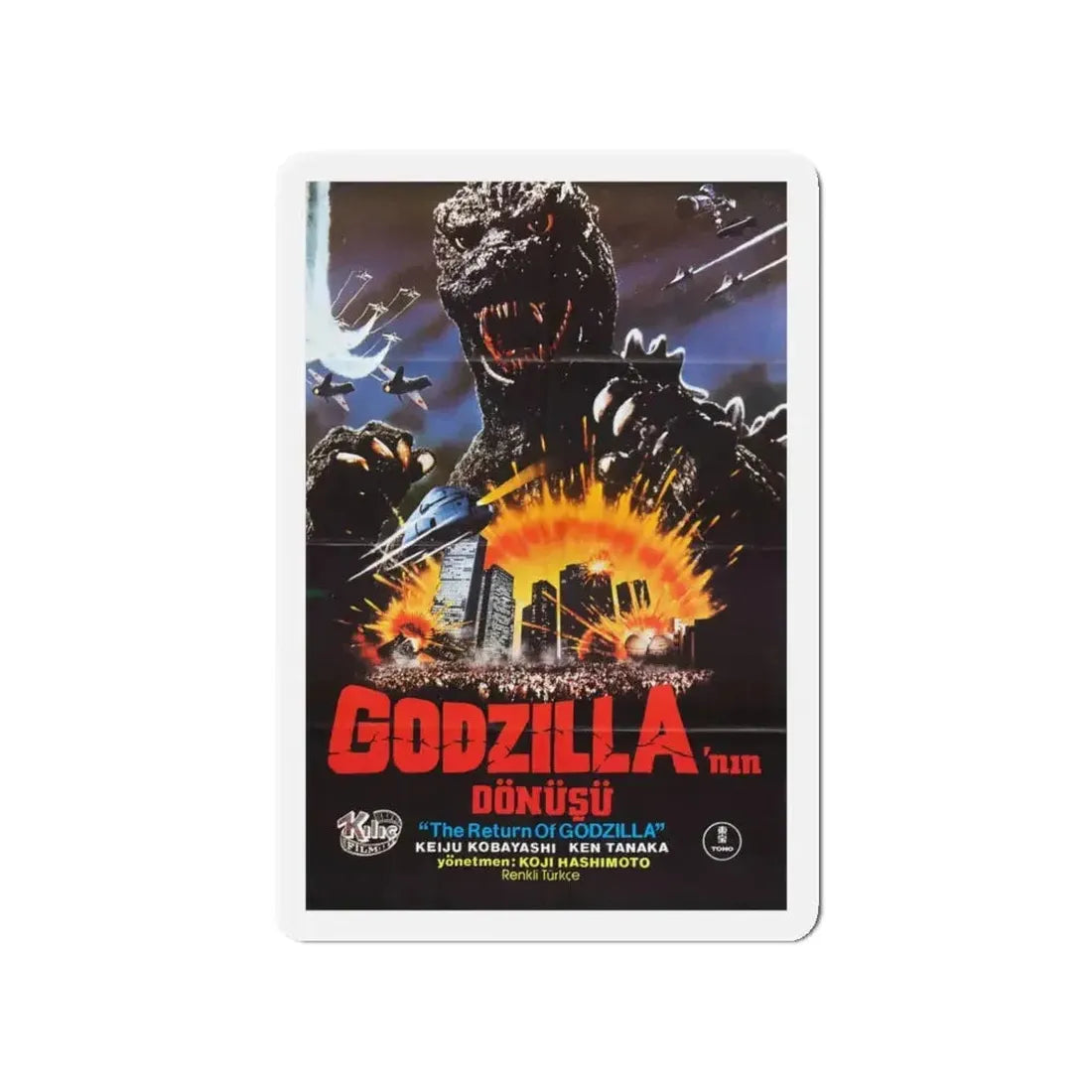 GODZILLA 1985 (3) Movie Poster - Refrigerator Magnet - The Sticker Space