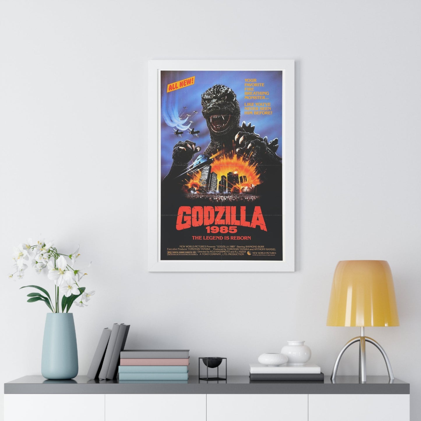 GODZILLA 1985 - Framed Movie Poster-The Sticker Space