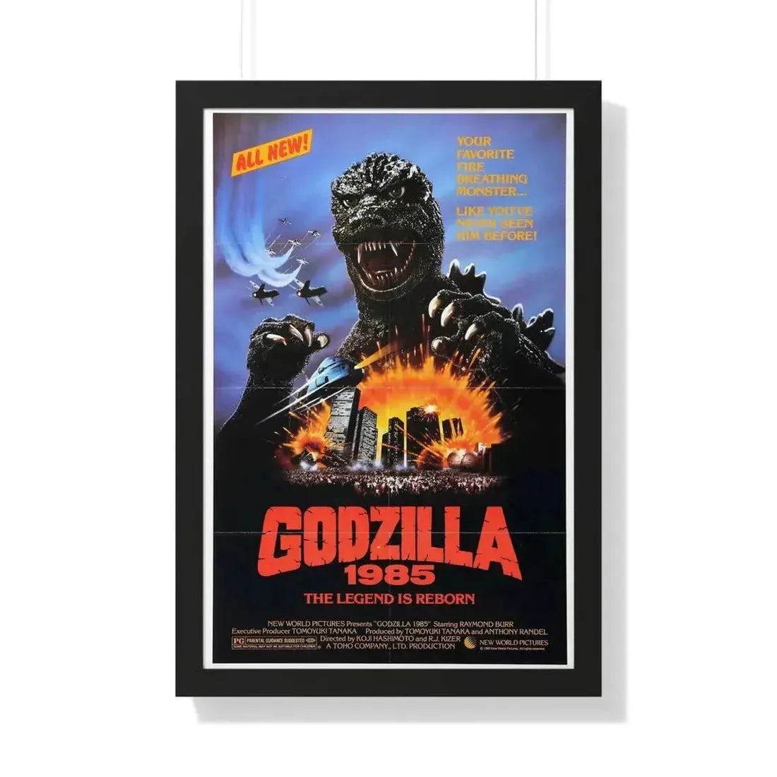 GODZILLA 1985 - Framed Movie Poster - The Sticker Space
