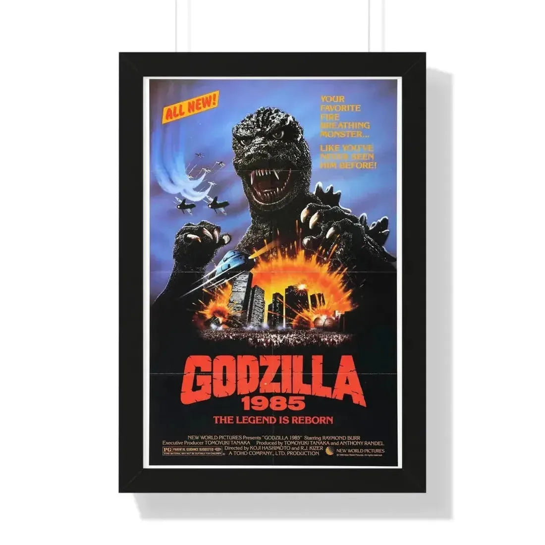 GODZILLA 1985 - Framed Movie Poster - The Sticker Space