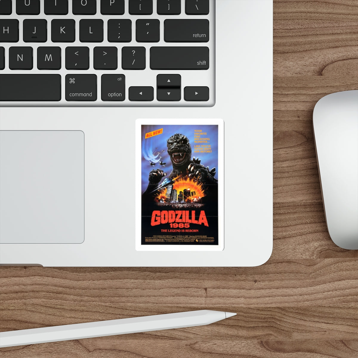 GODZILLA 1985 Movie Poster STICKER Vinyl Die-Cut Decal-The Sticker Space