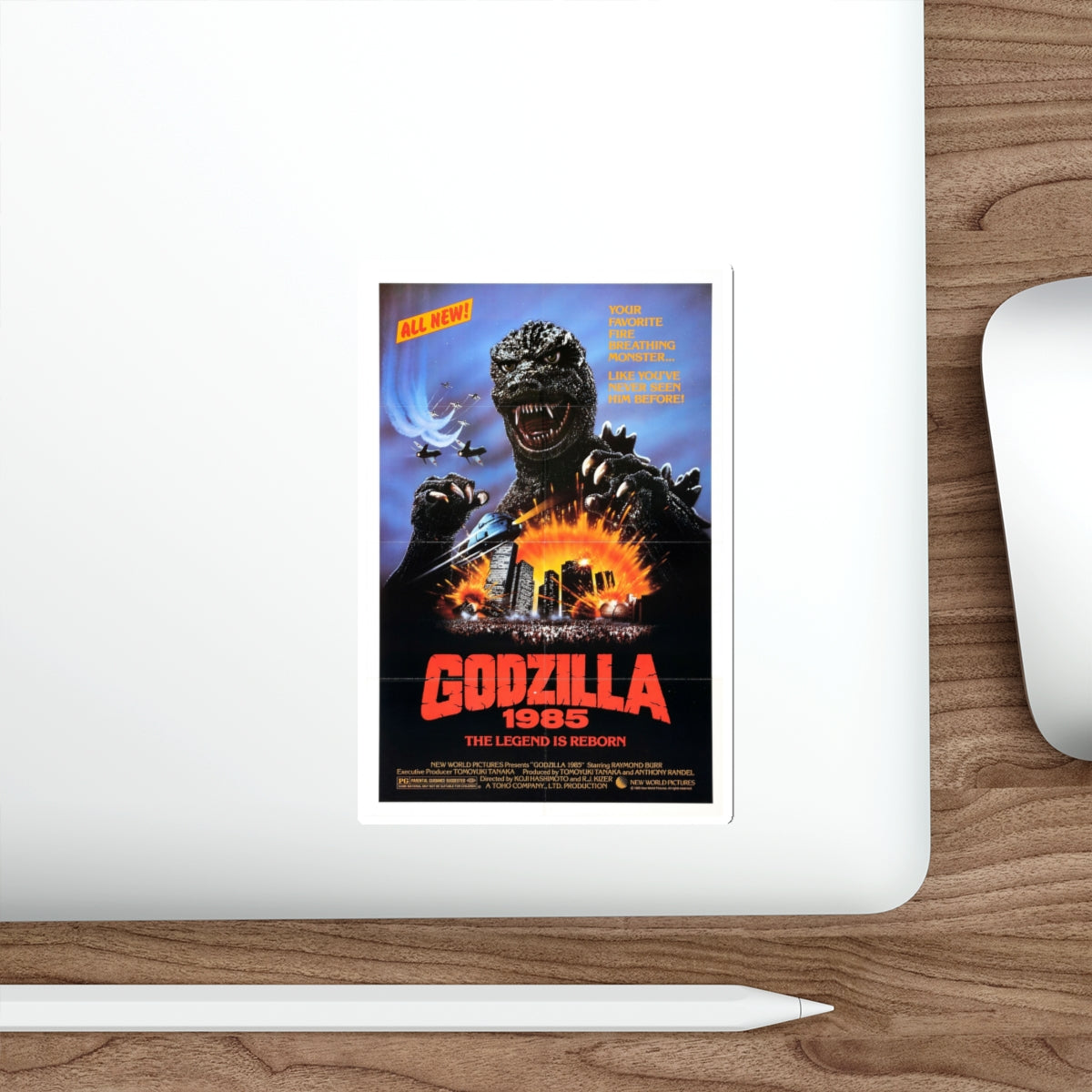 GODZILLA 1985 Movie Poster STICKER Vinyl Die-Cut Decal-The Sticker Space