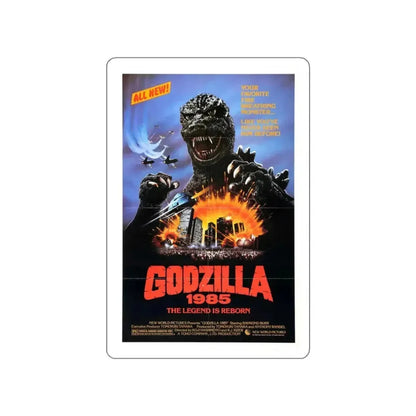 GODZILLA 1985 Movie Poster STICKER Vinyl Die-Cut Decal 3 Inch - The Sticker Space