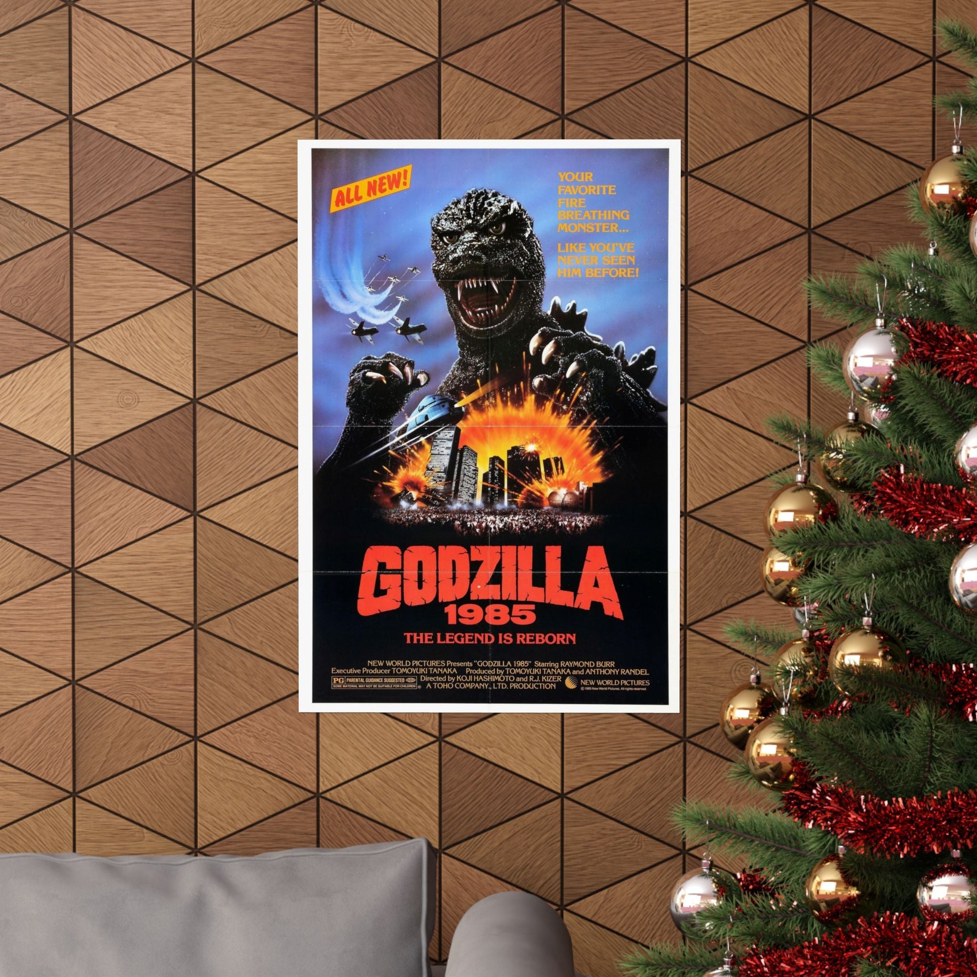 GODZILLA 1985 - Paper Movie Poster-The Sticker Space