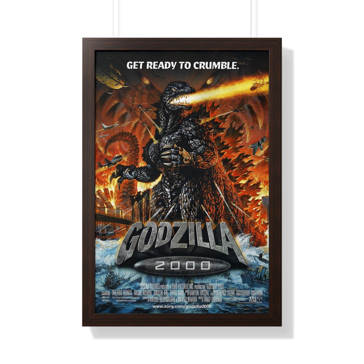 GODZILLA 2000 1999 - Framed Movie Poster-20" x 30"-The Sticker Space