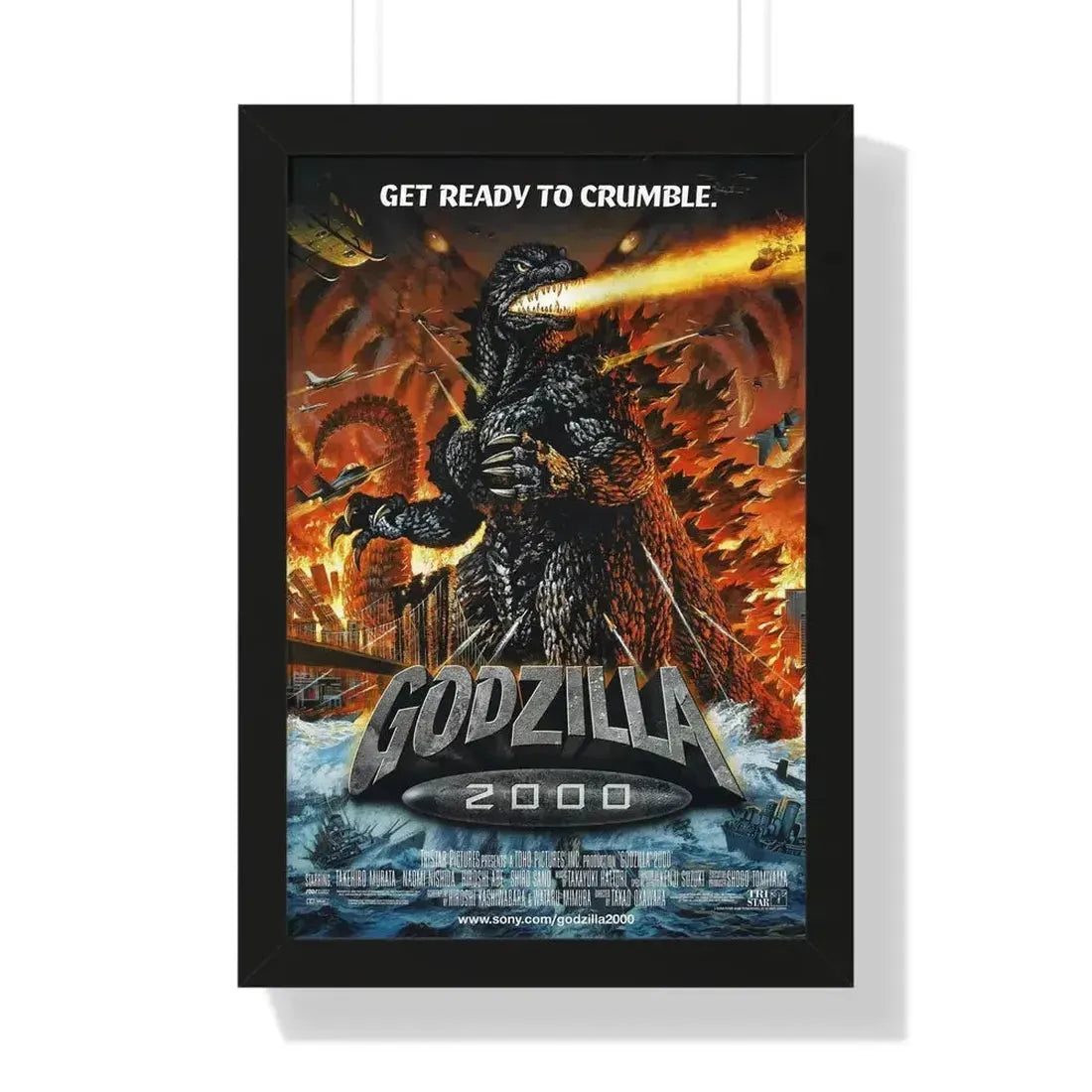 GODZILLA 2000 1999 - Framed Movie Poster - The Sticker Space