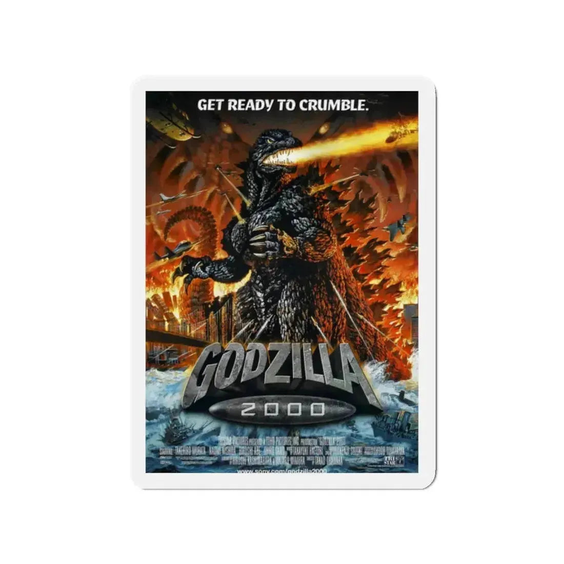 GODZILLA 2000 1999 Movie Poster - Refrigerator Magnet - The Sticker Space