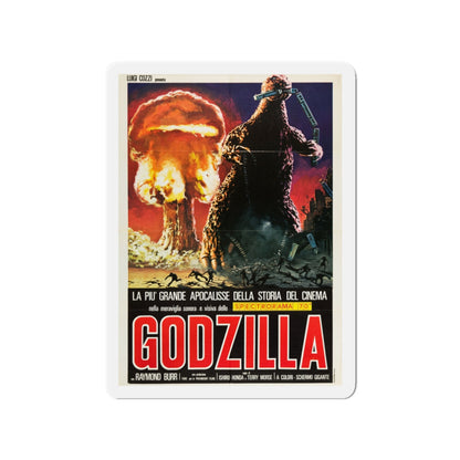 GODZILLA (COZZI) 1954 Movie Poster - Die-Cut Magnet-3" x 3"-The Sticker Space