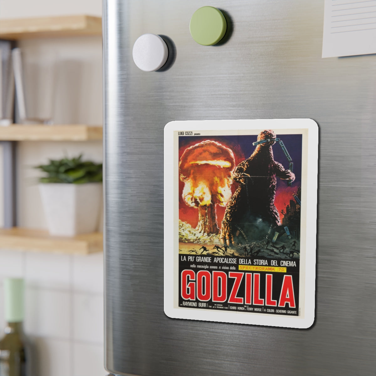 GODZILLA (COZZI) 1954 Movie Poster - Die-Cut Magnet-The Sticker Space