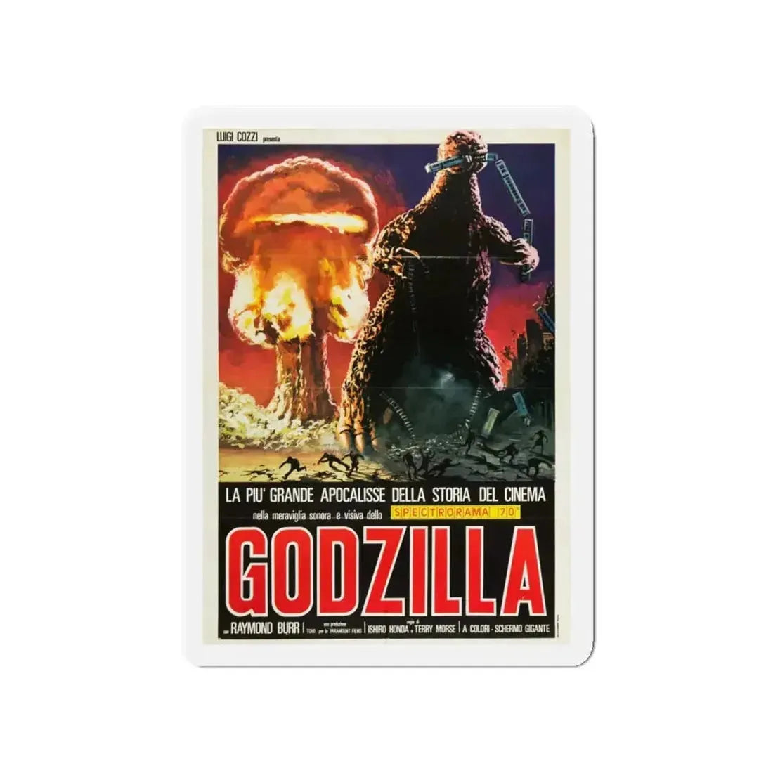 GODZILLA (COZZI) 1954 Movie Poster - Refrigerator Magnet - The Sticker Space