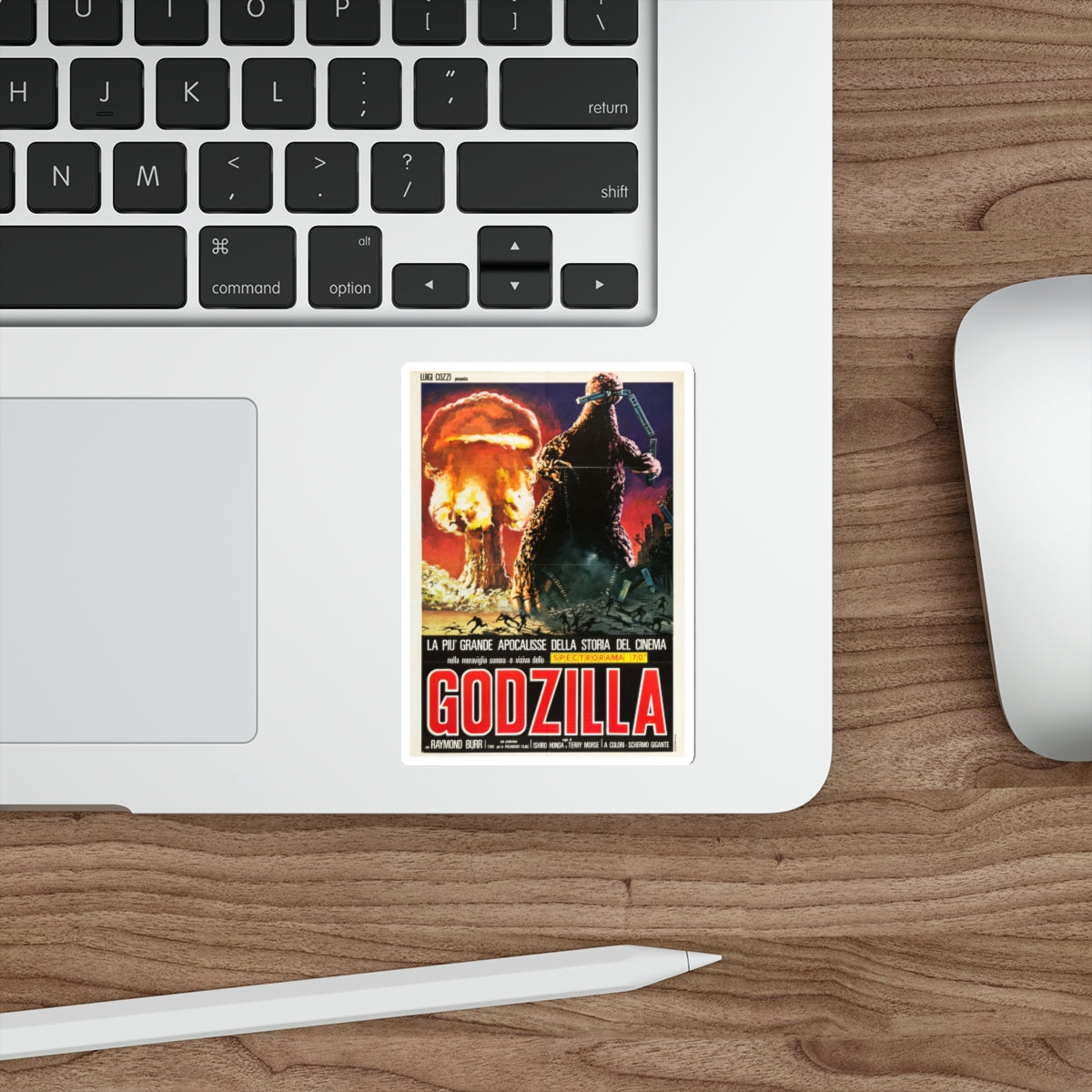 GODZILLA (COZZI) 1954 Movie Poster STICKER Vinyl Die-Cut Decal-The Sticker Space