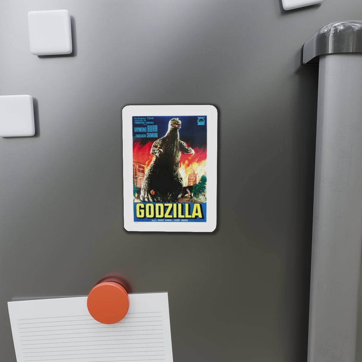 GODZILLA (ITALIAN) 1954 Movie Poster - Die-Cut Magnet-The Sticker Space