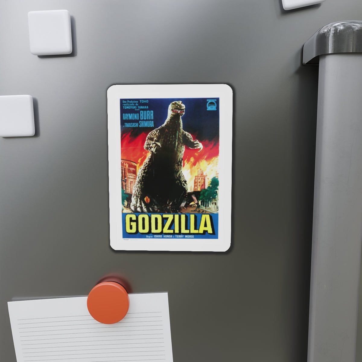 GODZILLA (ITALIAN) 1954 Movie Poster - Die-Cut Magnet-The Sticker Space